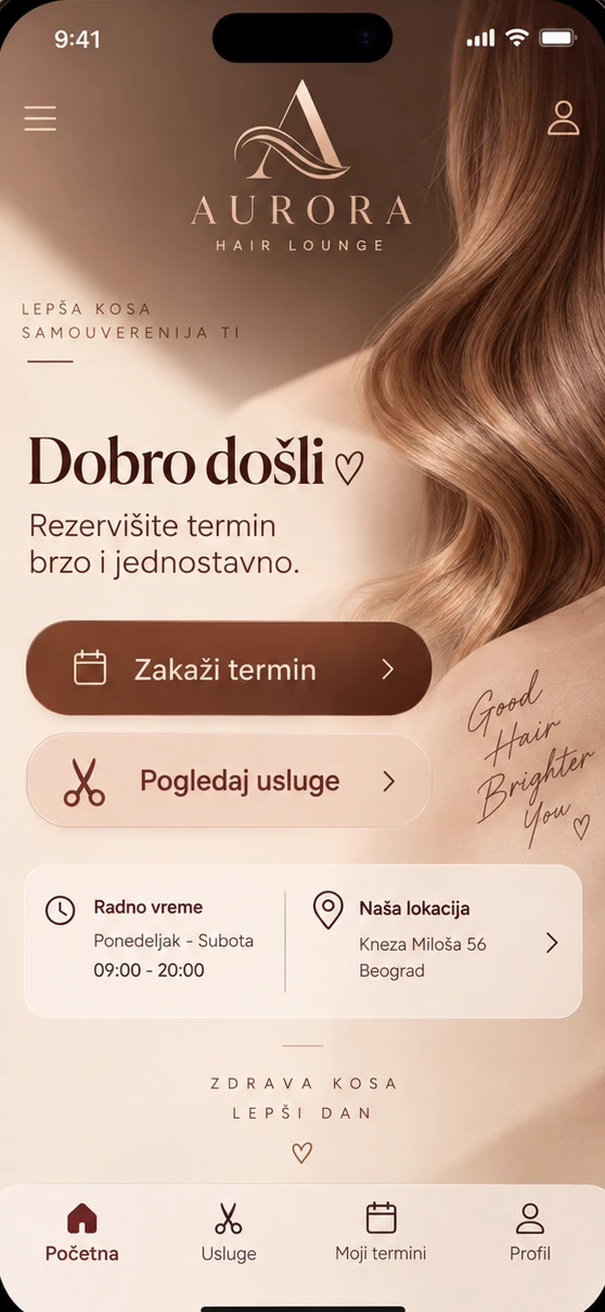 Hair salon Booking System