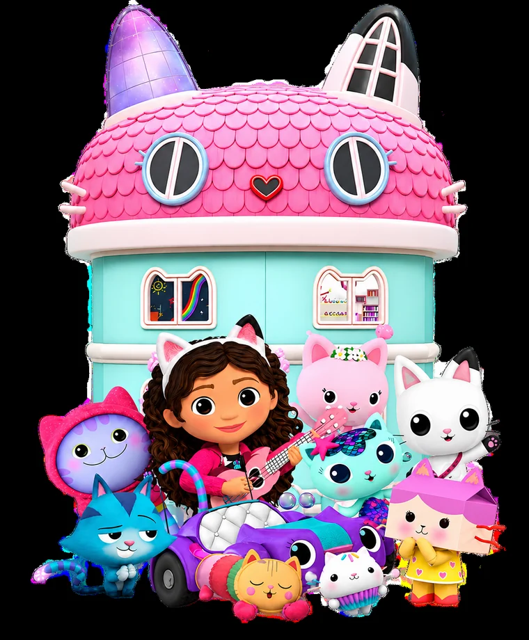 Gabby's Dollhouse interactive invitation